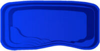 Blue fiberglass pool models — premium inground pool designs available in various shapes and sizes from Barrier Reef Pools.