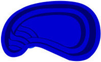 Barrier Reefs Crispin fiberglass pool 3d rendering