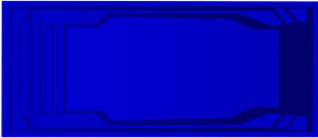 Laguna fiberglass pool 3D drawing — modern inground pool design with spacious layout by Barrier Reef Pools.