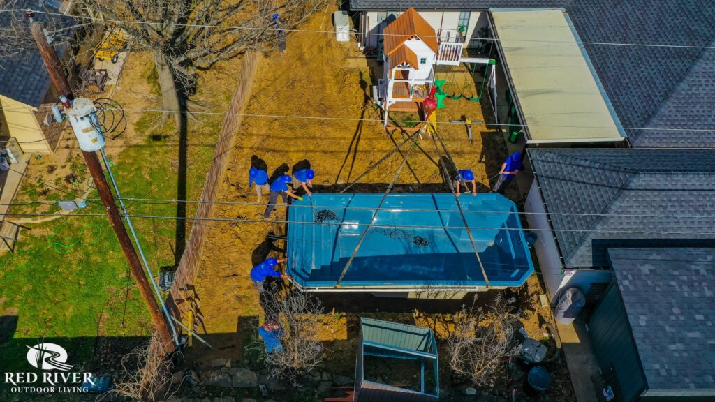 Pool Installation by Red River Outdoor Living